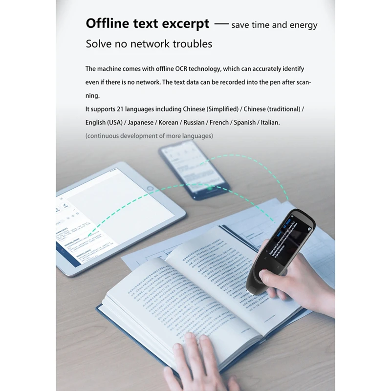 1 Intelligens offline szkennelés beállítása Fordítási toll Intelligens seprőtoll Tankönyv szótár toll - 5