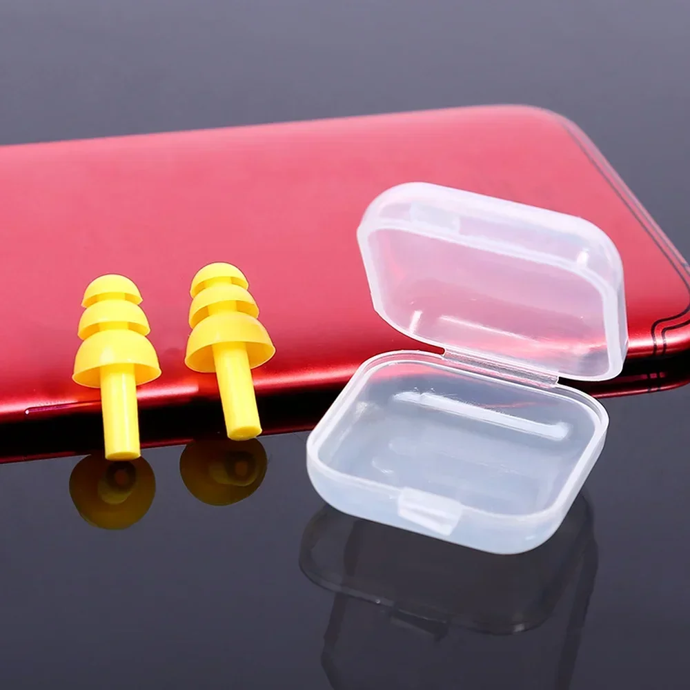 1 pár puha szilikon füldugó vízálló úszó füldugók újrafelhasználható zajcsökkentés Alvó füldugók Hallásvédelem - 2