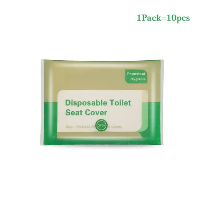 1 ~ 40DB csomagok = eldobható papír WC-ülőke huzatok Camping Loo Wc -biztos fedél utazáshoz / kemping fürdőszobához - 1