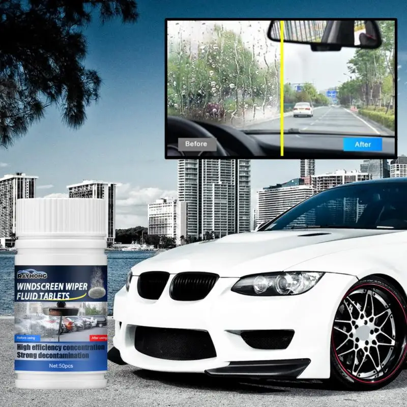 1 ~ 5DBS szélvédőmosó folyadék tabletta Autóablaktörlő tisztító pezsgőeltávolító ablaktisztító Automatikus tartozékok - 3