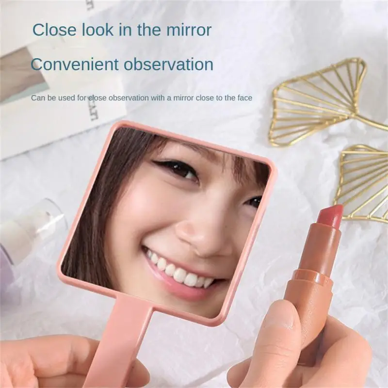 1 ~ 6DB Szempilla hosszabbítás kézi sminktükör négyzet alakú sminktükör mosdó fogantyúval Kézi tükör SPA szalon kompakt tükrök - 1