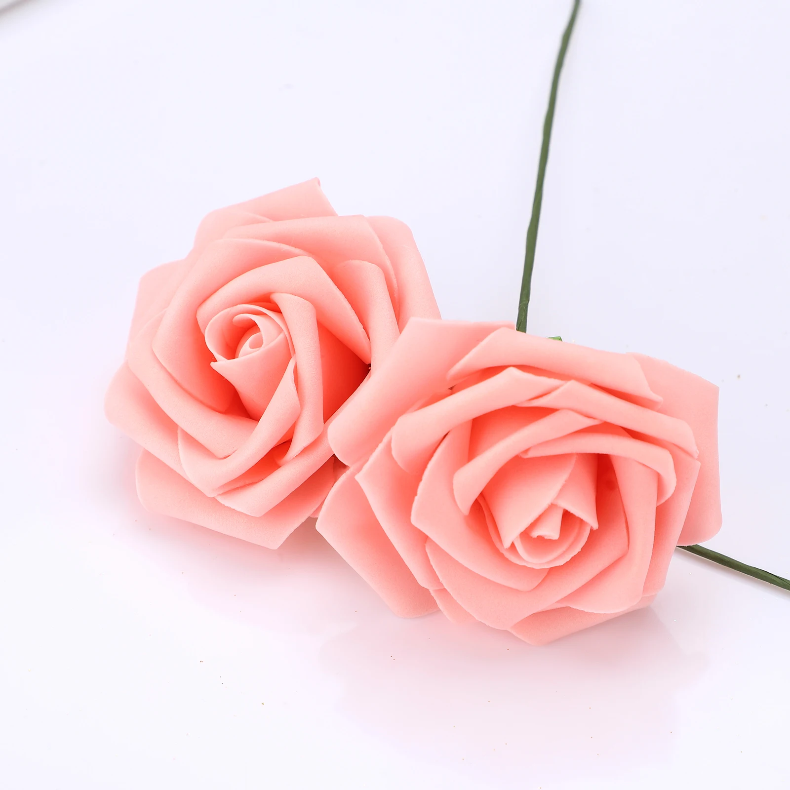 10 DB mesterséges PE hab rózsa virágok Menyasszonyi csokor virág esküvői partira Dekoratív scrapbooking DIY virág - 3