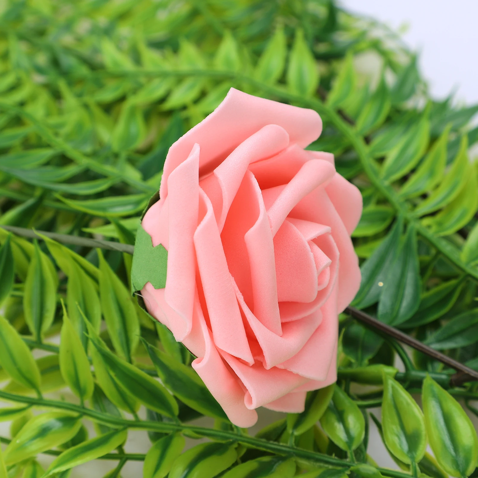 10 DB mesterséges PE hab rózsa virágok Menyasszonyi csokor virág esküvői partira Dekoratív scrapbooking DIY virág - 4