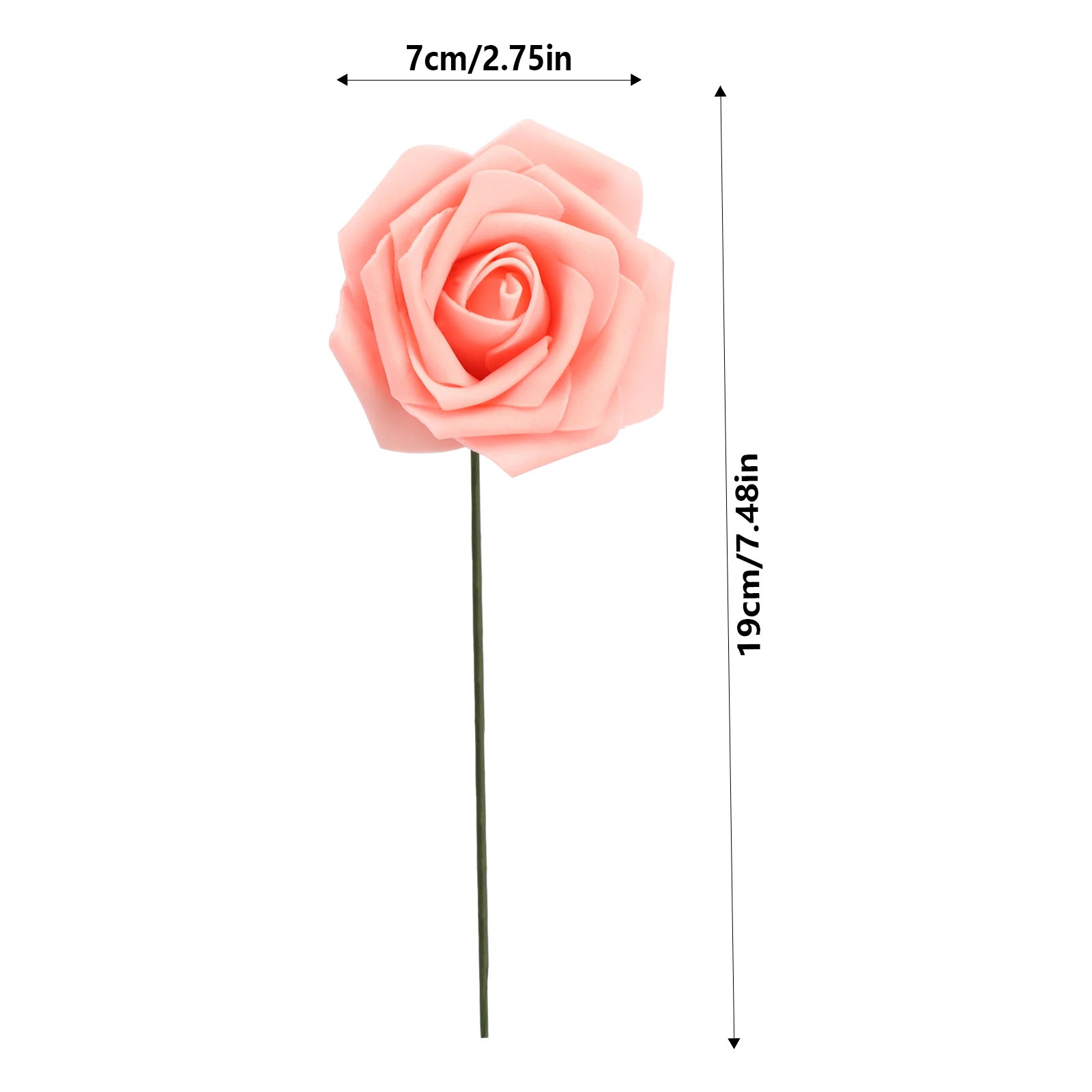 10 DB mesterséges PE hab rózsa virágok Menyasszonyi csokor virág esküvői partira Dekoratív scrapbooking DIY virág - 5