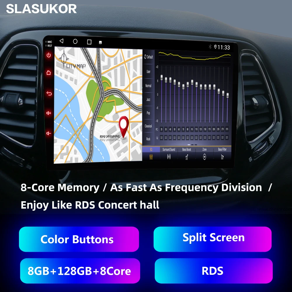10 hüvelyk Renault Clio 4 BH98 KH98 2016-2019 Android autórádió multimédia videolejátszó autó audio sztereó lejátszó navigáció - 2