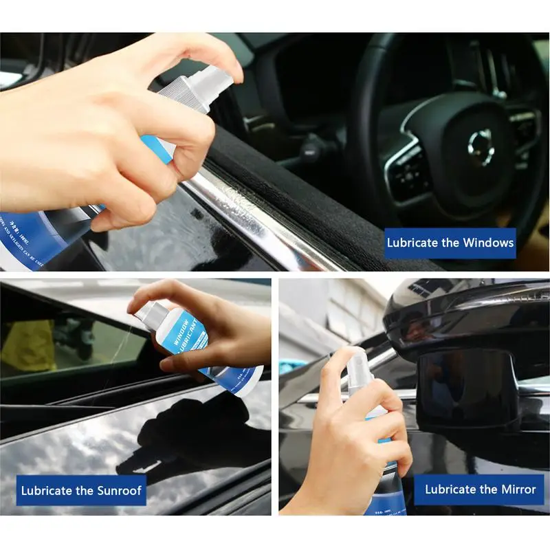 100ML autó elektromos ablak kenőfolyadék szilikon spray autó ajtó üveg emelő gumi tömítőcsík lágyító tisztítószer - 1