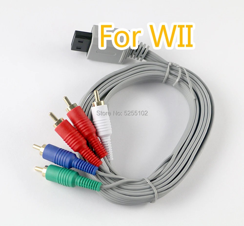 10db 1,8 m-es komponens AV kábel nagy felbontású 1080i / 720p HDTV AV audio adapter kábel 5RCA Nintendo Wii-hez - 0
