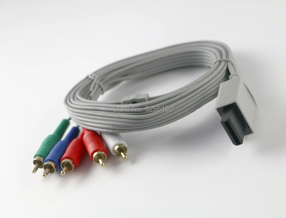 10db 1,8 m-es komponens AV kábel nagy felbontású 1080i / 720p HDTV AV audio adapter kábel 5RCA Nintendo Wii-hez - 1