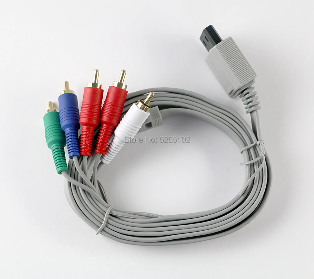 10db 1,8 m-es komponens AV kábel nagy felbontású 1080i / 720p HDTV AV audio adapter kábel 5RCA Nintendo Wii-hez - 3