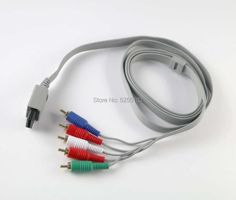10db 1,8 m-es komponens AV kábel nagy felbontású 1080i / 720p HDTV AV audio adapter kábel 5RCA Nintendo Wii-hez - 5