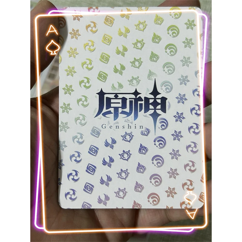 10db/szett Genshin Impact bronzosító gyűjtőkártya Ganyu anime karakterek Házi társasjáték kártya Gyerekjátékok Karácsonyi ajándék - 4