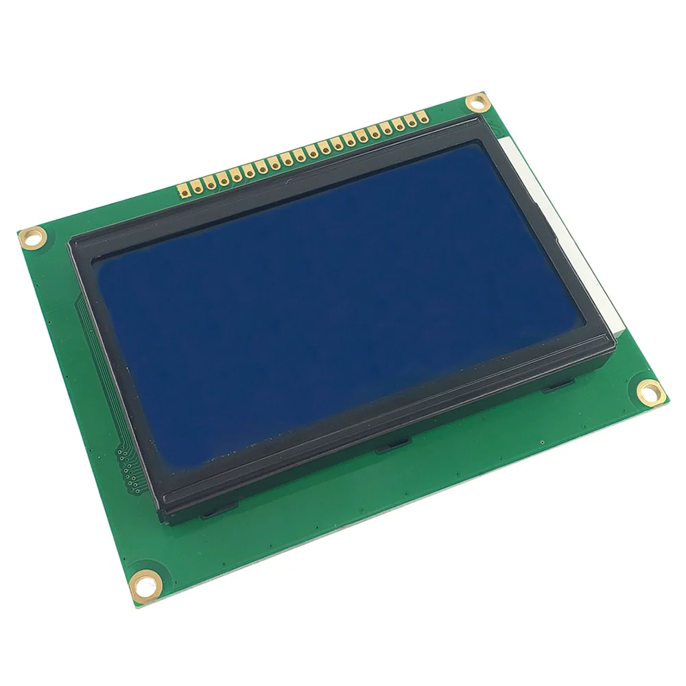 12864 128x64 képpont grafikus kék / sárga zöld színes háttérvilágítású LCD kijelző modul LCD12864 - 1