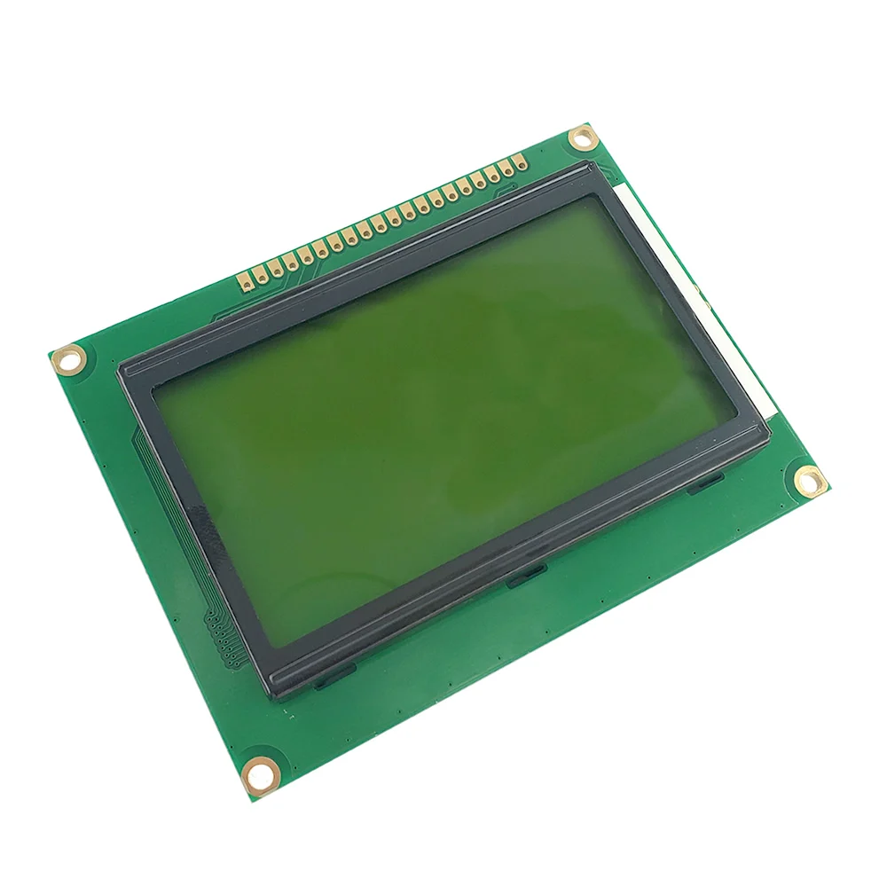12864 128x64 képpont grafikus kék / sárga zöld színes háttérvilágítású LCD kijelző modul LCD12864 - 2