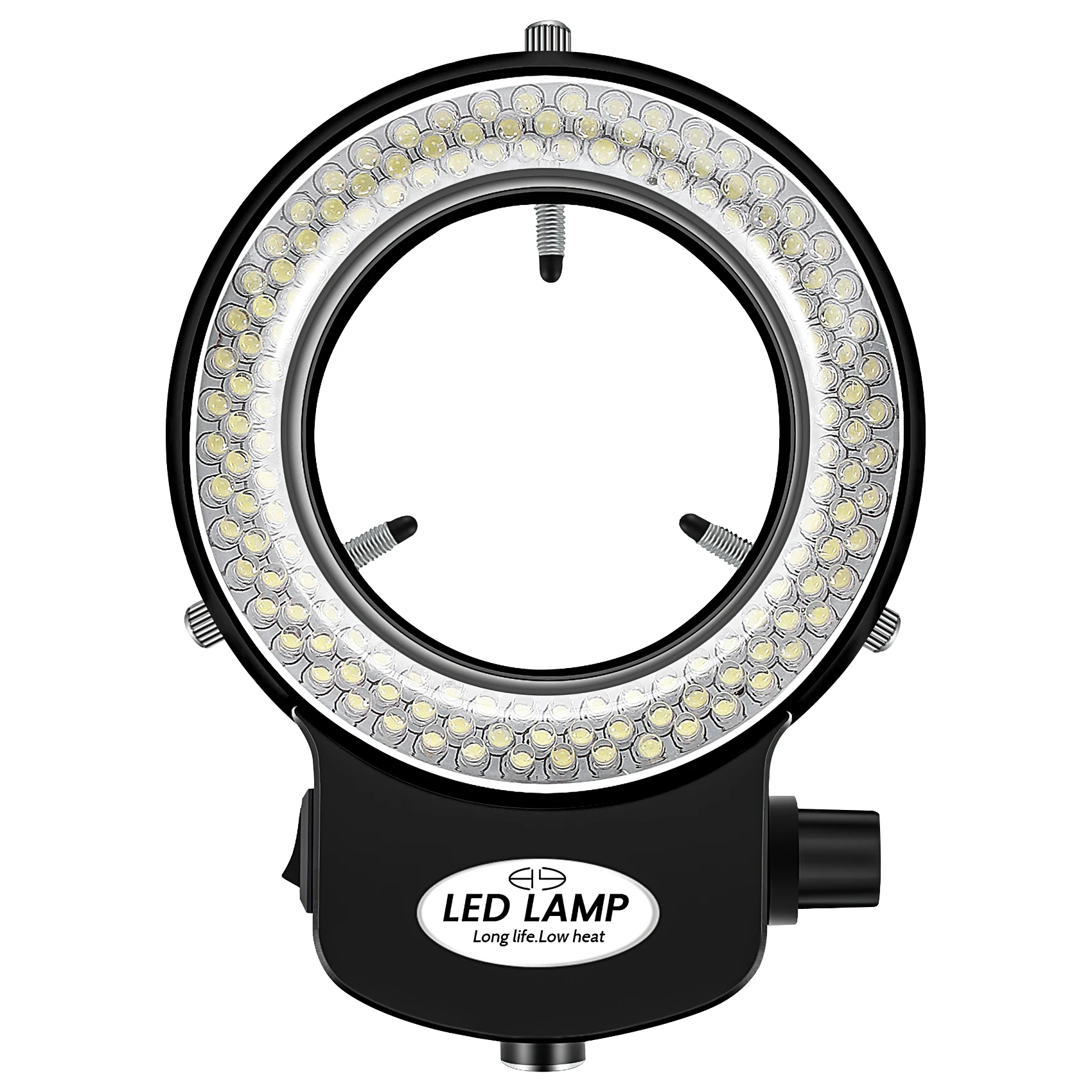144 LED miniszkóp gyűrű fény gyűrű fény 0 - 100% állítható lámpa miniszkóp gyűrűfényhez - 0