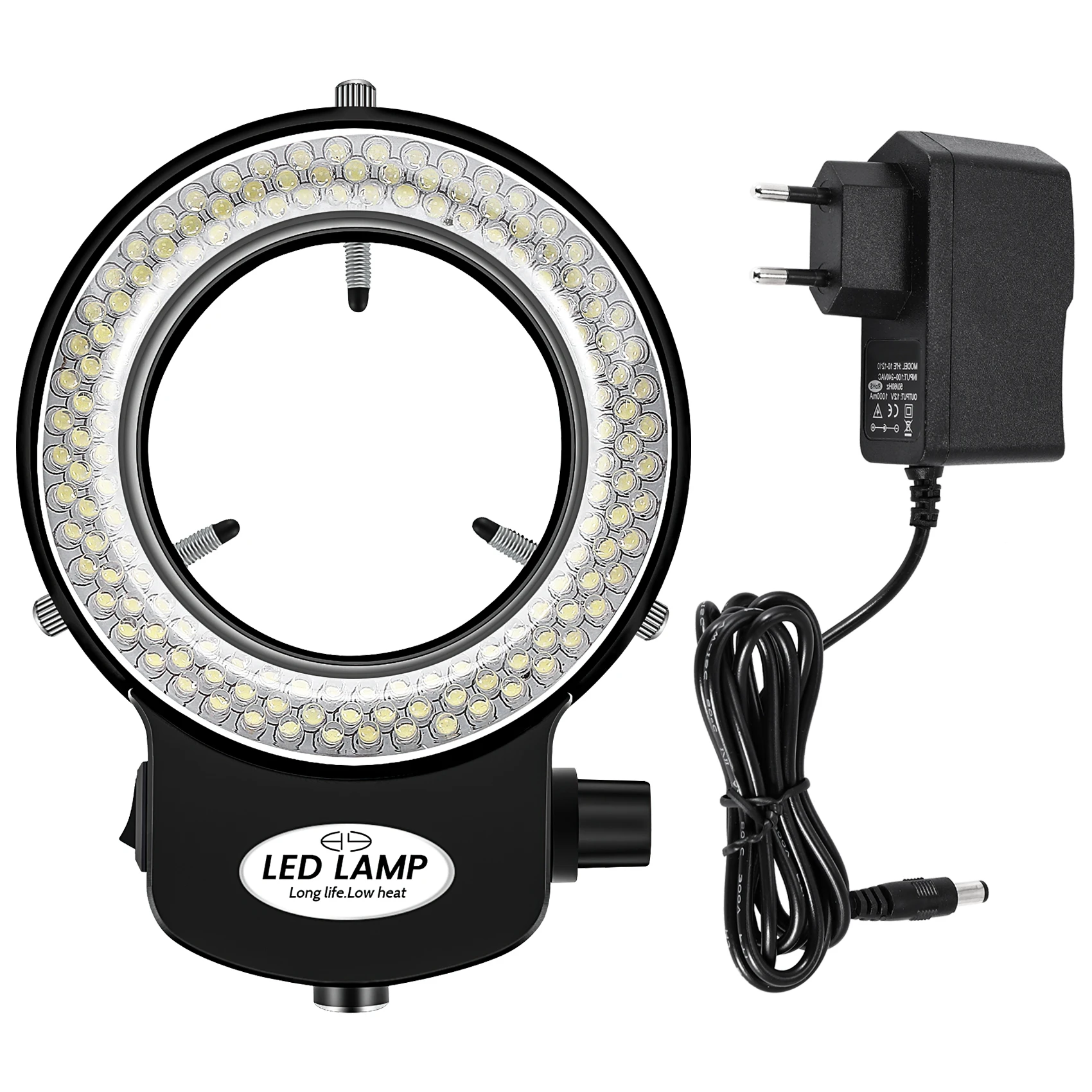 144 LED miniszkóp gyűrű fény gyűrű fény 0 - 100% állítható lámpa miniszkóp gyűrűfényhez - 1