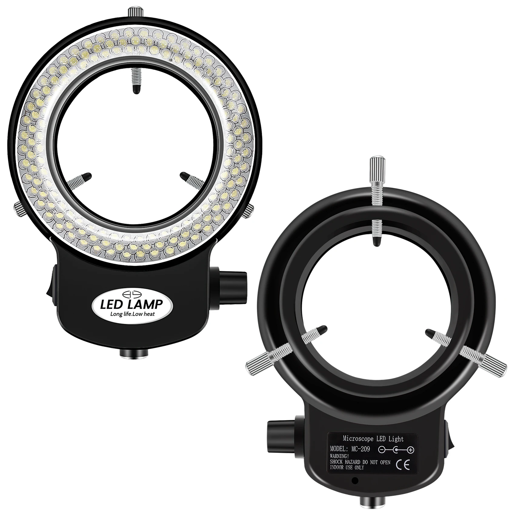 144 LED miniszkóp gyűrű fény gyűrű fény 0 - 100% állítható lámpa miniszkóp gyűrűfényhez - 3
