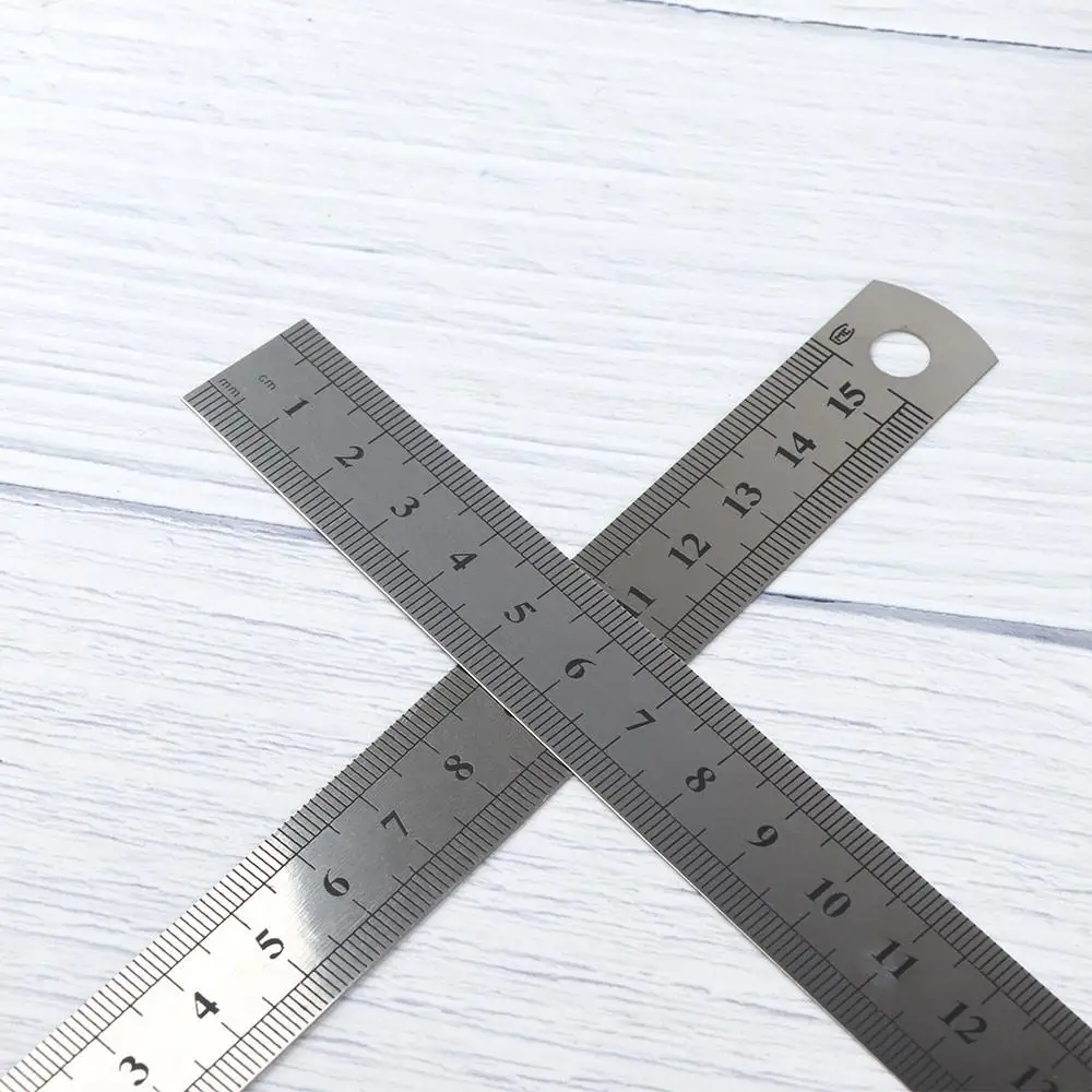 15cm Irodai kiegészítők Kétoldalas precíziós egyenes vonalzó Írószer rajzolási kellékek Mérőeszköz - 1