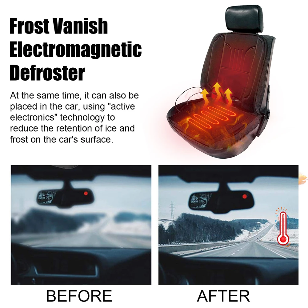 1db 3.7-12V autófűtő pad USB autós ruhák Kerékpáros fűtés téli meleg jégtelenítés / jégmentesítés / leolvasztás / defogging üléspárna fűtőlap - 3