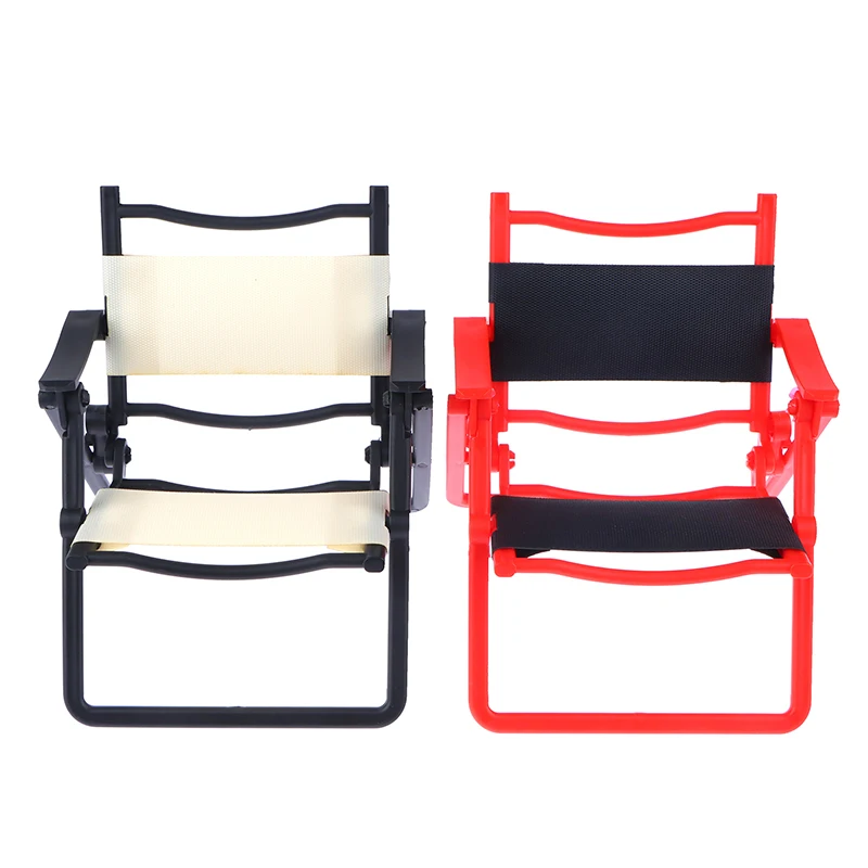 1db Babaház miniatűr színes szabadidő összecsukható szék modell babaház otthoni szimuláció bútor dekorációs kiegészítők - 2