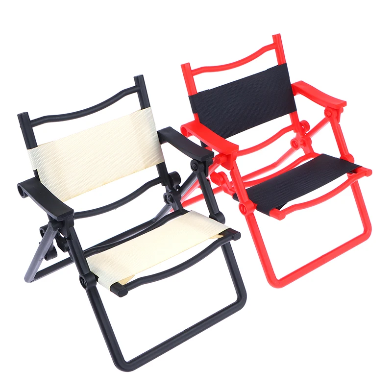 1db Babaház miniatűr színes szabadidő összecsukható szék modell babaház otthoni szimuláció bútor dekorációs kiegészítők - 3