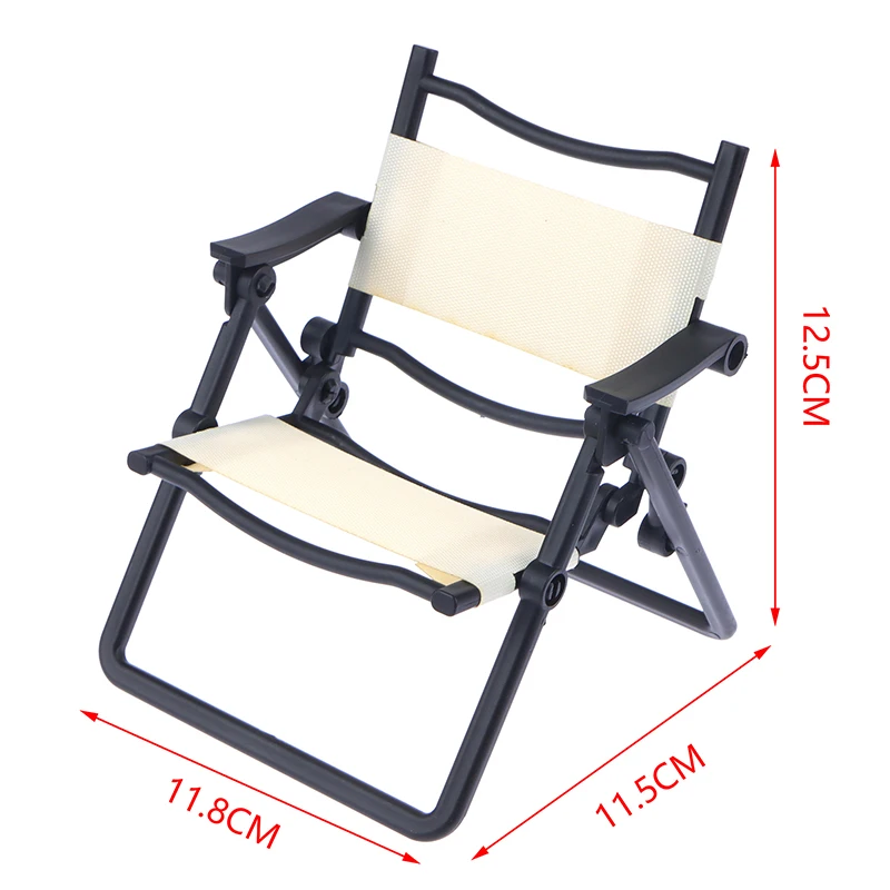 1db Babaház miniatűr színes szabadidő összecsukható szék modell babaház otthoni szimuláció bútor dekorációs kiegészítők - 4
