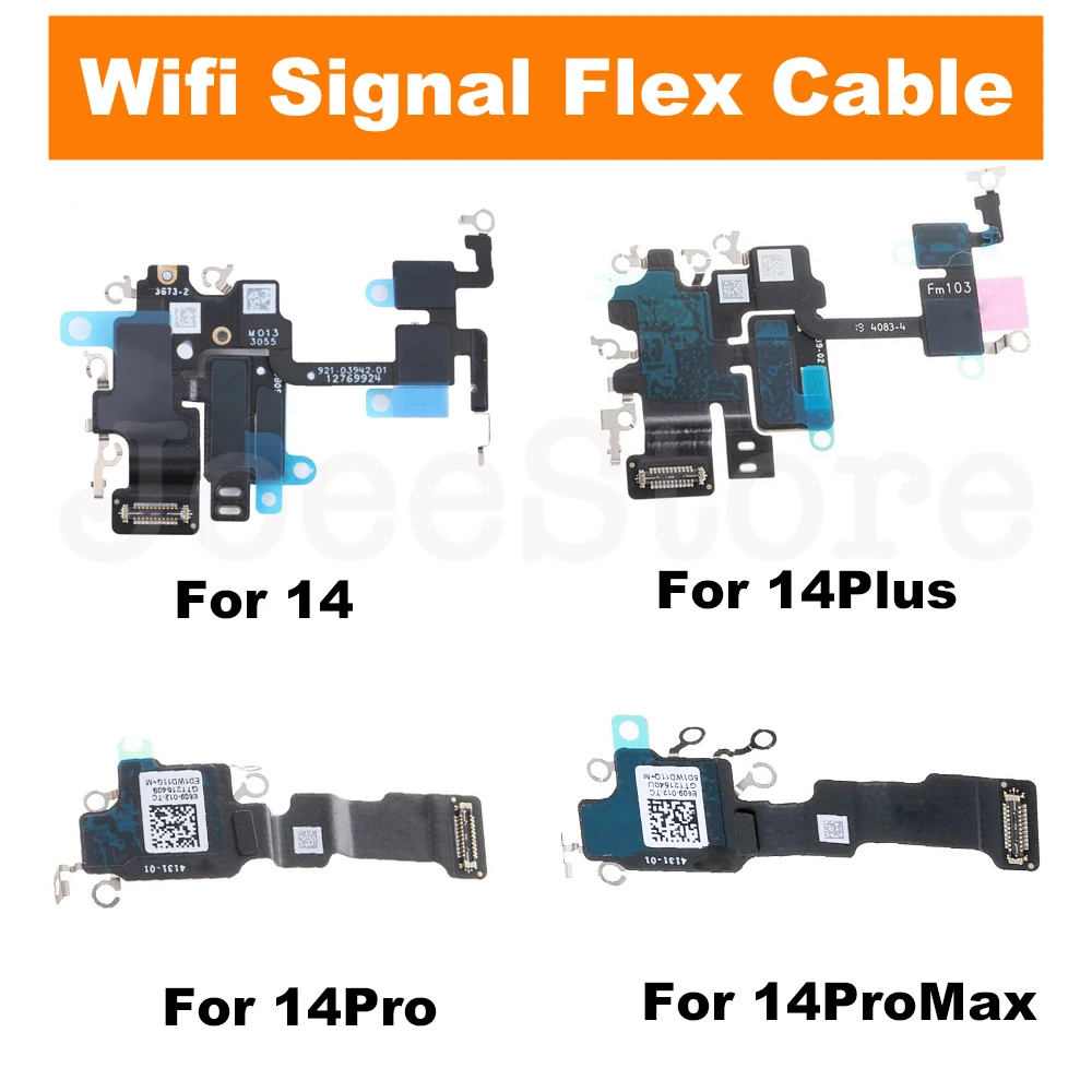 1db Wifi Flex kábel iPhone 14 készülékhez 14Plus 14Pro 14ProMax Wi-Fi antenna Signal Flex kábelvevő szalagpótló alkatrészek - 0