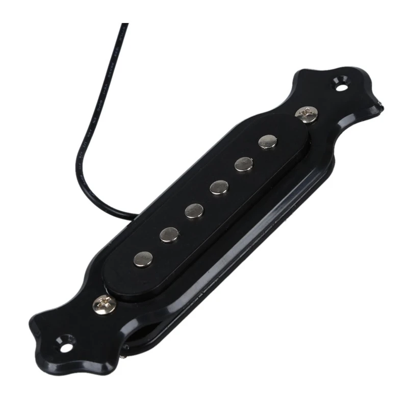 1X mágneses akusztikus hangszedő gitárhoz fekete & A1347 1 részes gitár végtű kimeneti csatlakozó 1/4 hüvelykes monó vagy sztereó - 3
