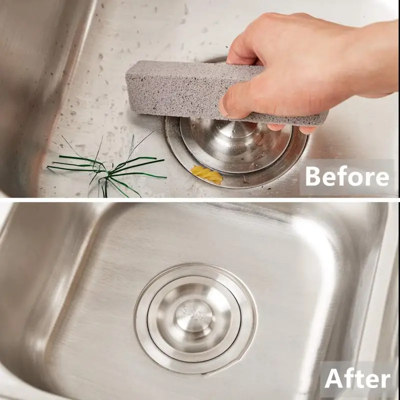 1~5DBS Habkőkövek Víztisztító habkő súrolópárna Szürke habkőstift tisztító WC-tisztítóhoz Kefe Csempe mosogatók Fürdőkádak - 3
