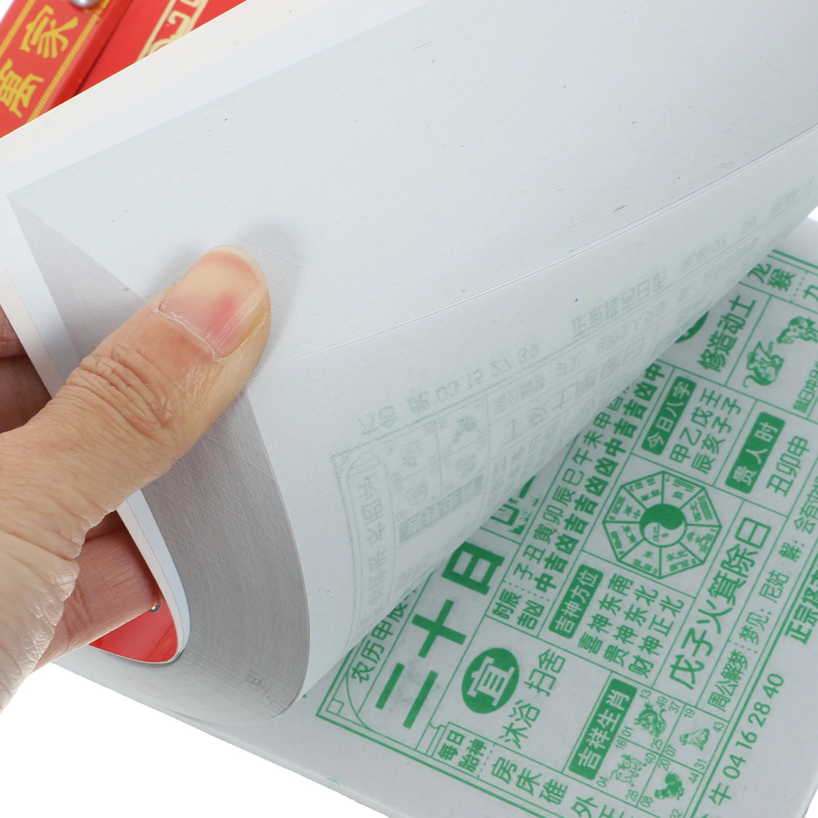 2024 Régi almanach Finom falinaptár Papír hagyomány Kínai dekoráció díszíti az újévet - 3