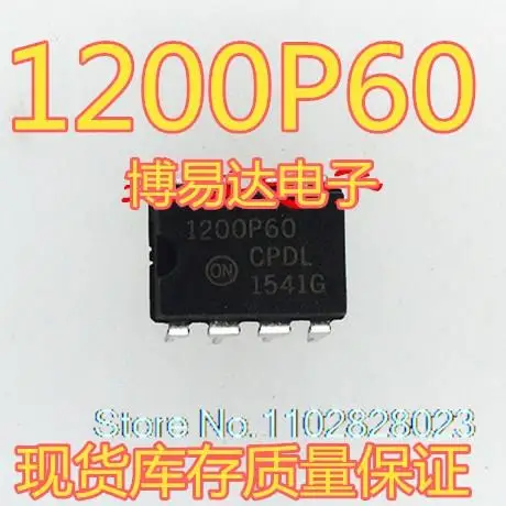 (20db/LOT) NCP1200P60G 1200AP60 DIP-8 Original, készleten. Teljesítmény IC - 1
