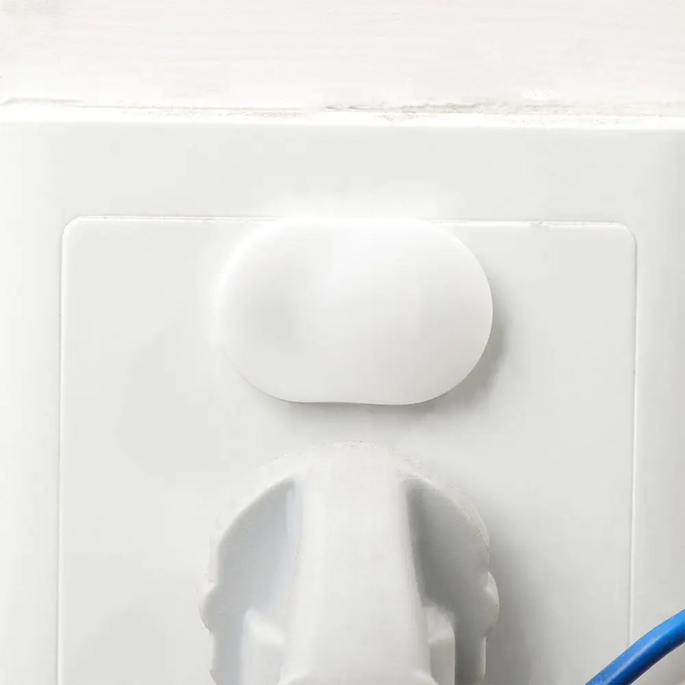 20Pcs fehér kétlyukú aljzat védőburkolat praktikus háztartási csatlakozó tartozékok Könnyen használható biztonság Teljesítményálló védőeszköz - 3