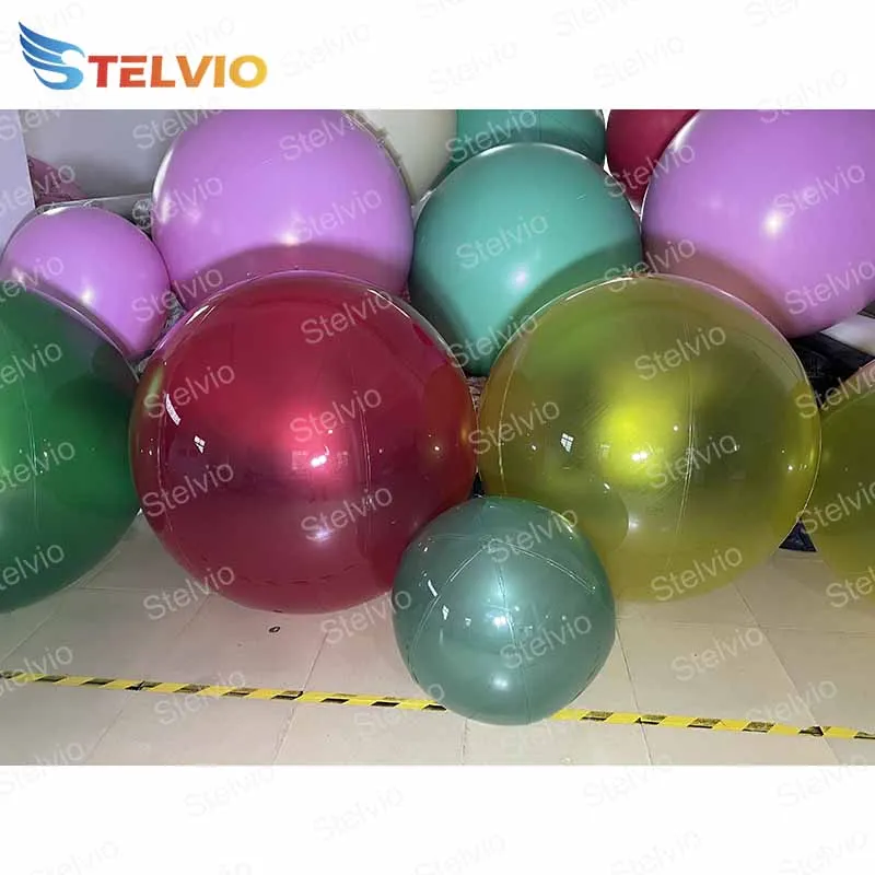 2m PVC reklám Felfújható óriás léggömb kerek ég Hélium léggömb - 5