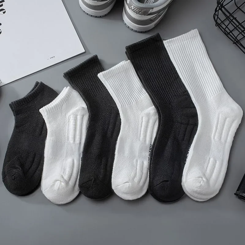 2párpár Férfi futballzokni Törölköző alsó sportzokni Kiváló minőségű zokni Wicking Sweat Breathable Riding Football Középcsöves zokni - 5