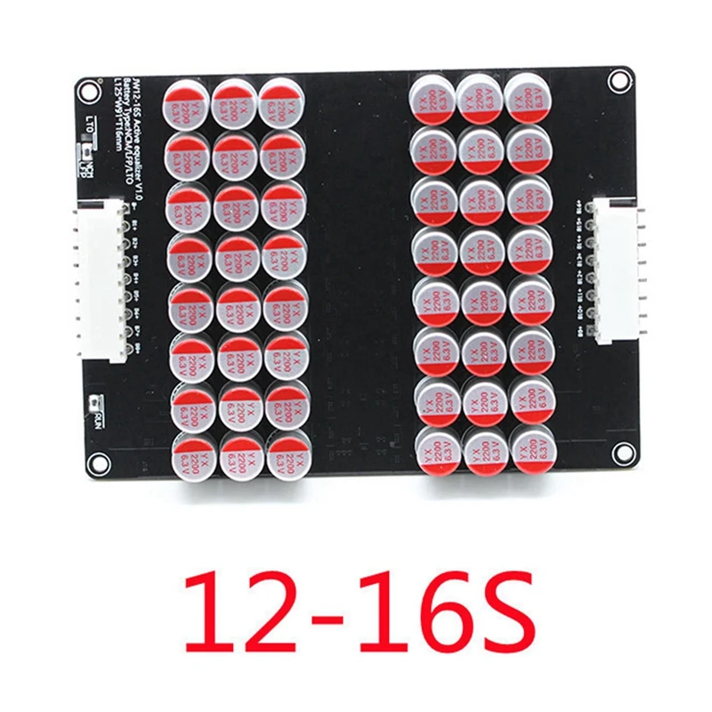 2X 12S 13S 14S 15S 16S aktív hangszínszabályzó kiegyensúlyozó Lifepo4 Lipo LTO akkumulátor energia kiegyenlítő kondenzátor BMS kártya - 5