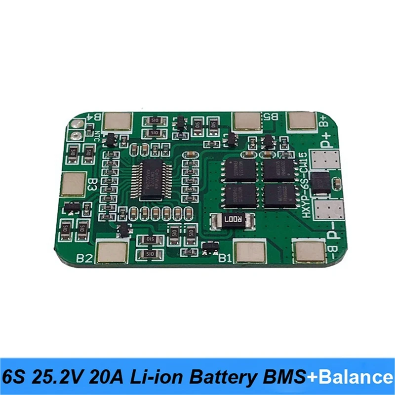 2X 6S 25.2V 20A BMS lítium akkumulátor kártya kiegyensúlyozással 25 V-os csavarhúzóhoz és 24 V-os akkumulátorhoz - 2
