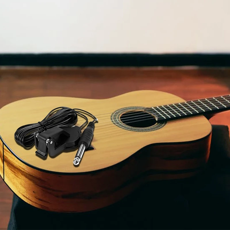 2X csíptetős hangszedő akusztikus gitárra Mandolin Buzuki hegedű bendzsó ukulele lant - 3