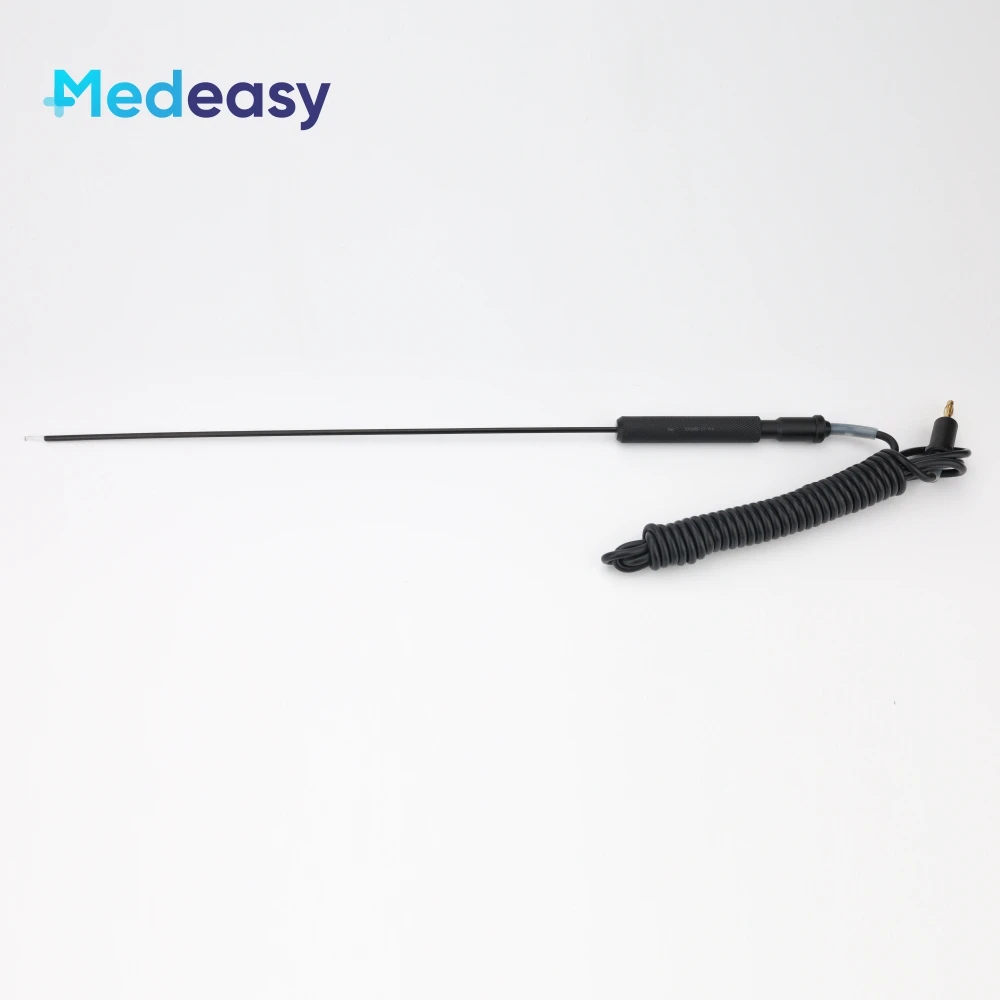 3 mm-es laparoszkópos sebészeti elektródák kábellel: elektromos L horog, spatula, golyóspont, kés, tű - 2