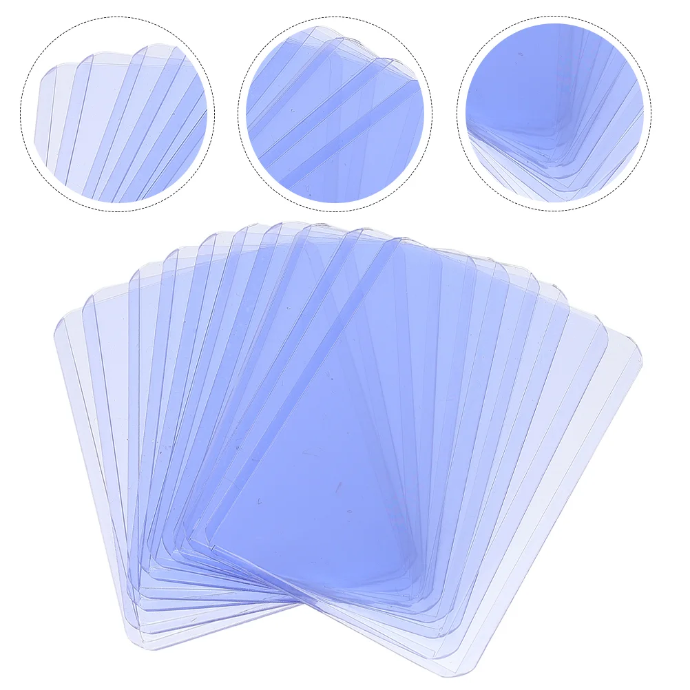 30 db védőtok játékkártya tartó sportkártyák fedele PVC átlátszó paklivédők - 0