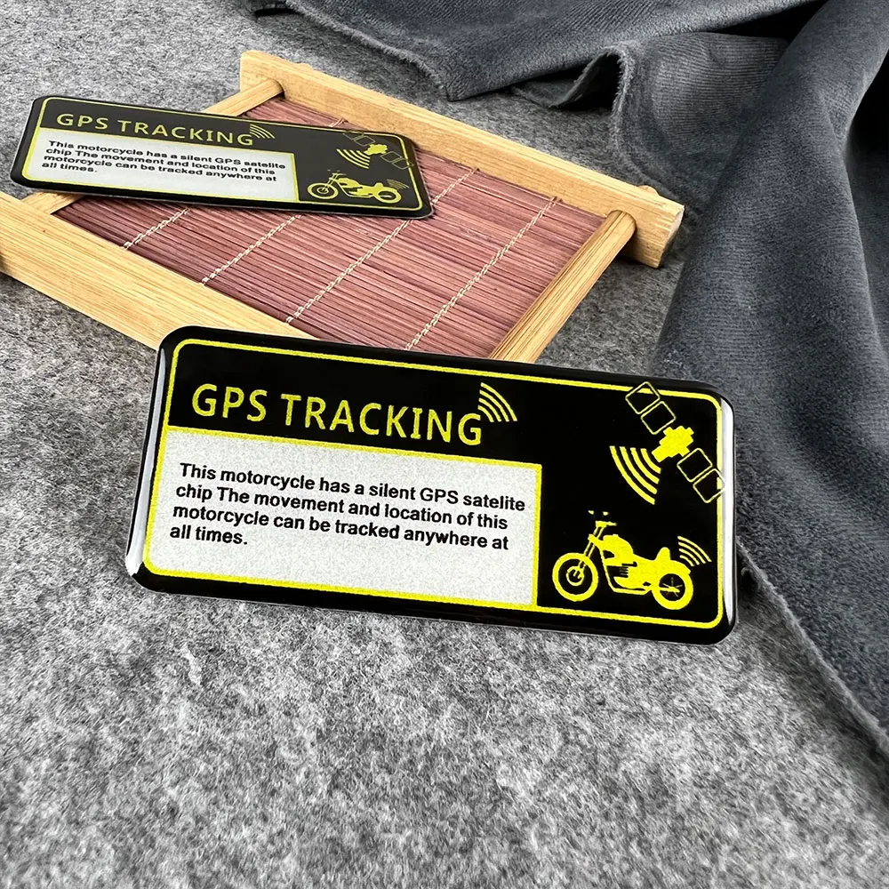 3D fényvisszaverő matrica figyelmeztetés GPS RIASZTÓRENDSZER Lopásgátló nyomon követése Motorkerékpár tartozékok Tank matrica Autó a KTM számára YAMAHA SUZUKI - 0