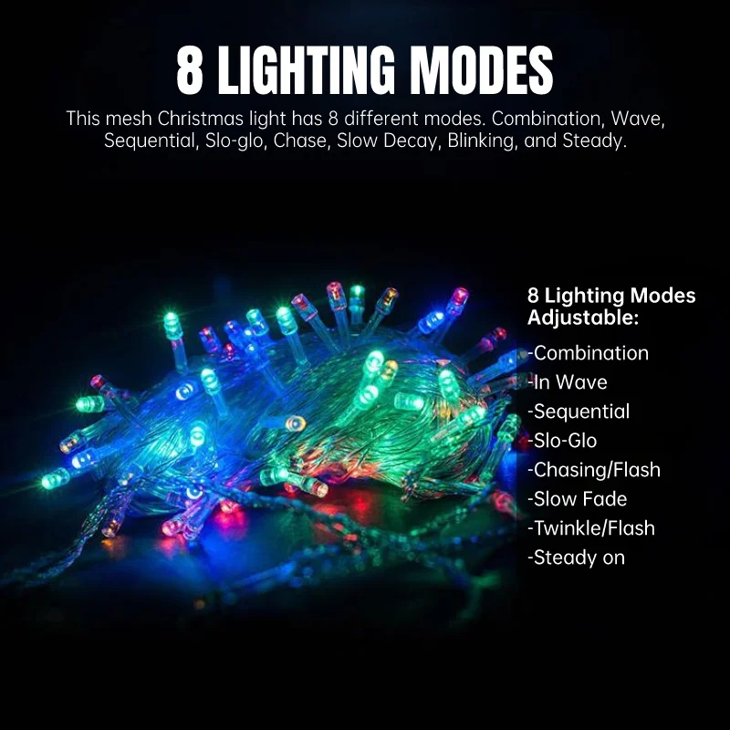 3x2m Integrált LED hálós fénydugó A karácsonyi fényfüzér függönylámpát kert/udvar/park/út/dekoratív lámpákhoz használják - 2
