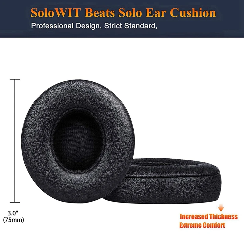 4 részes fülpárnák, habszivacs fülpárnahuzat Beats Solo 2.0/3.0 fejhallgatókhoz - 5