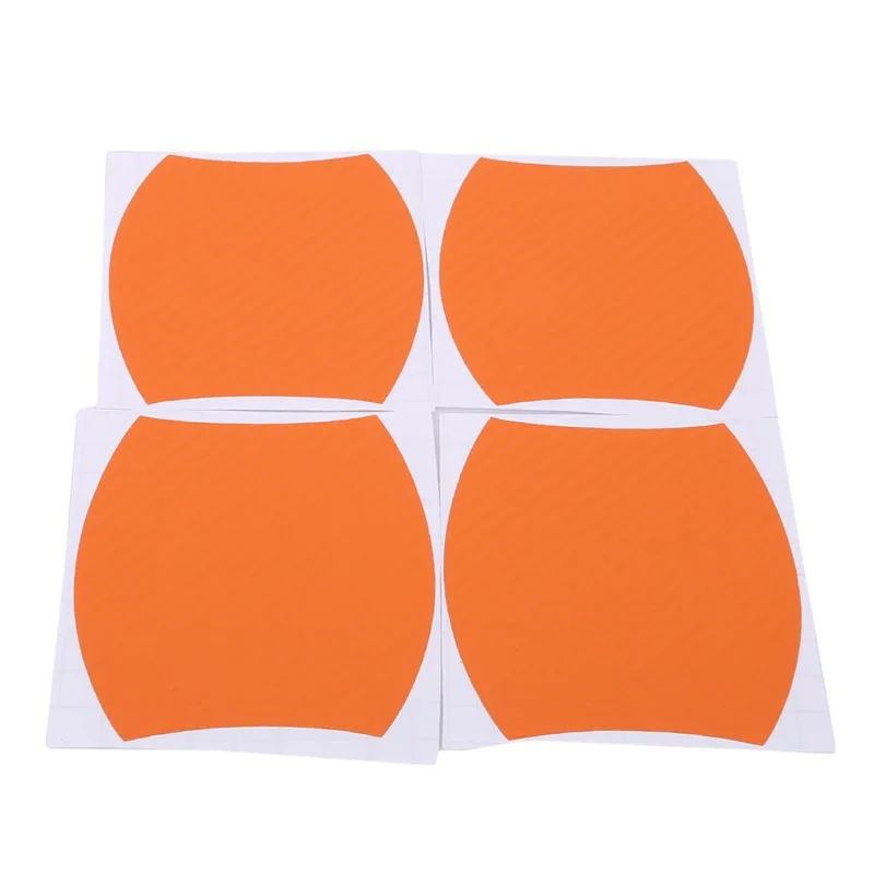4Pcs narancssárga autó ajtófogantyú markoló matrica védőfólia autó szilárd védőmatricák Kiváló minőségű autódekorációs kellékek - 1