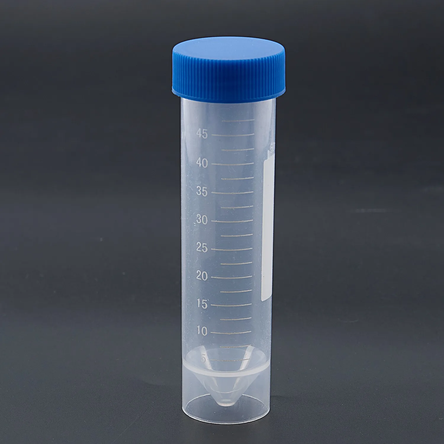 5 darab 50 ml-es műanyag átlátszó centrifugacső mérleggel Szabadon álló műanyag kémcső csavaros kupakkal - 2