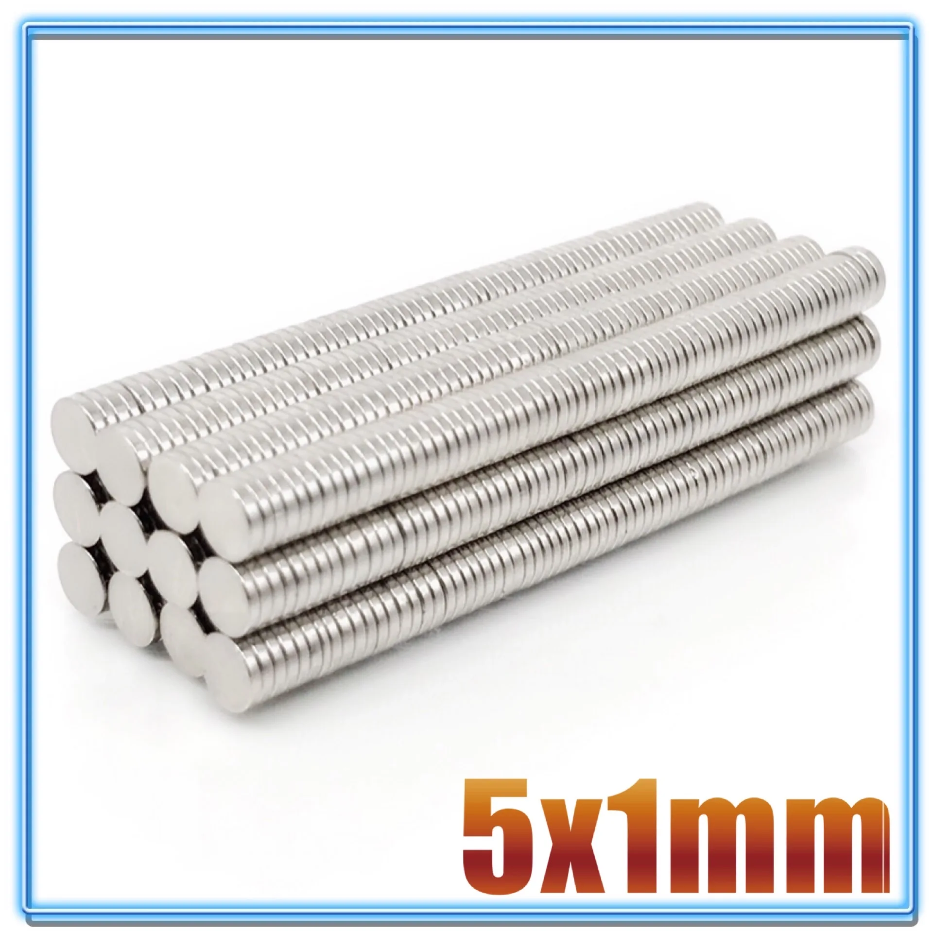 500Pcs Mini Small N35 kerek mágnes 5x1 5x1.5 5x2 5x3 5x4 5x5 mm Neodímium mágnes állandó NdFeB szuper erős erős mágnesek - 1