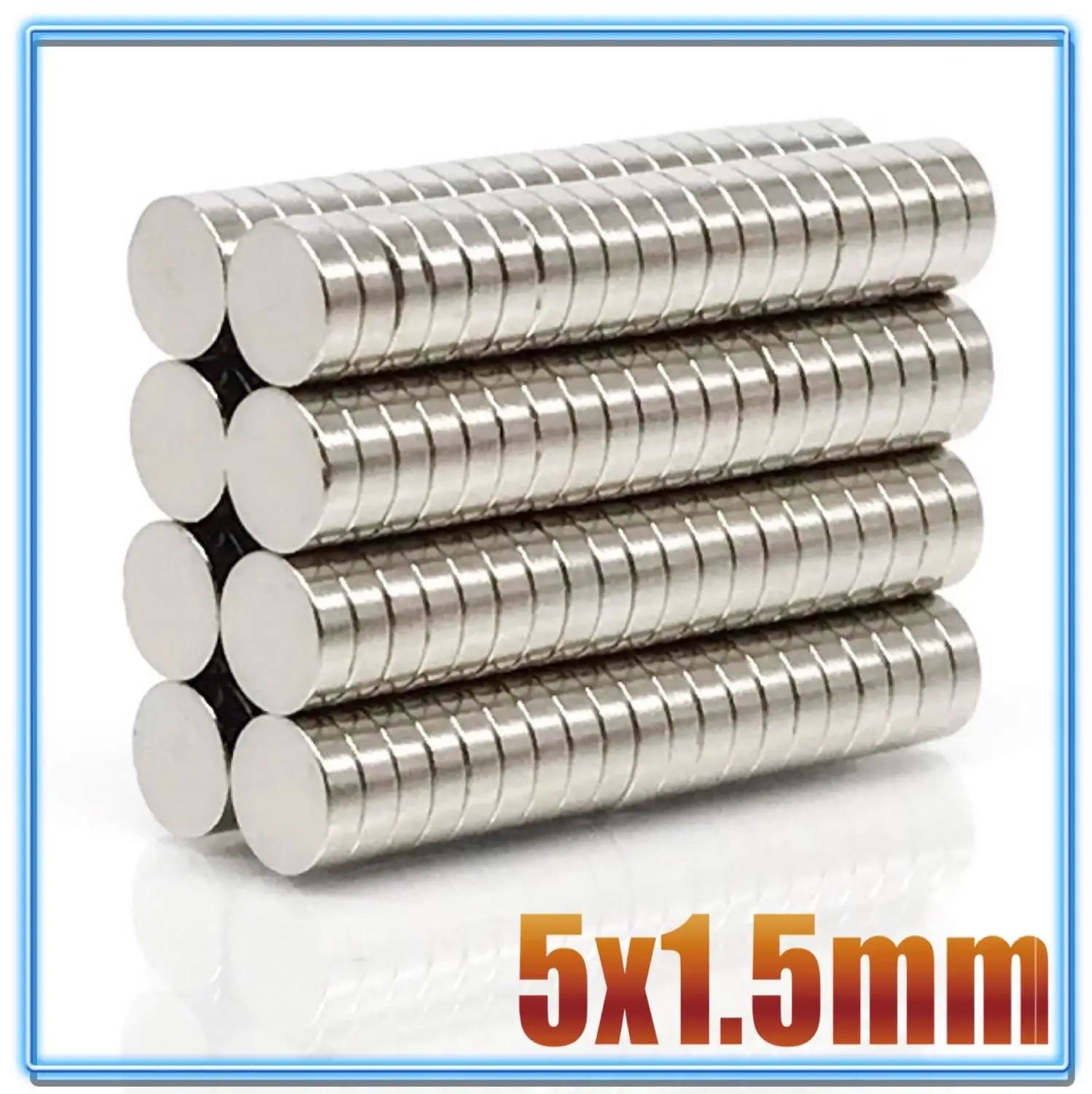 500Pcs Mini Small N35 kerek mágnes 5x1 5x1.5 5x2 5x3 5x4 5x5 mm Neodímium mágnes állandó NdFeB szuper erős erős mágnesek - 2