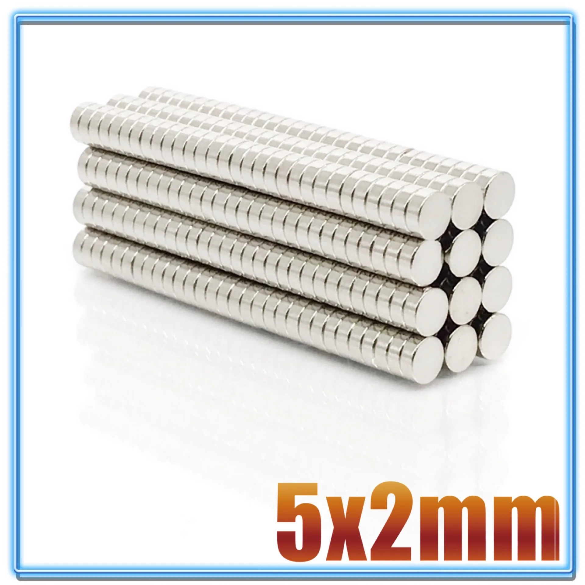 500Pcs Mini Small N35 kerek mágnes 5x1 5x1.5 5x2 5x3 5x4 5x5 mm Neodímium mágnes állandó NdFeB szuper erős erős mágnesek - 3