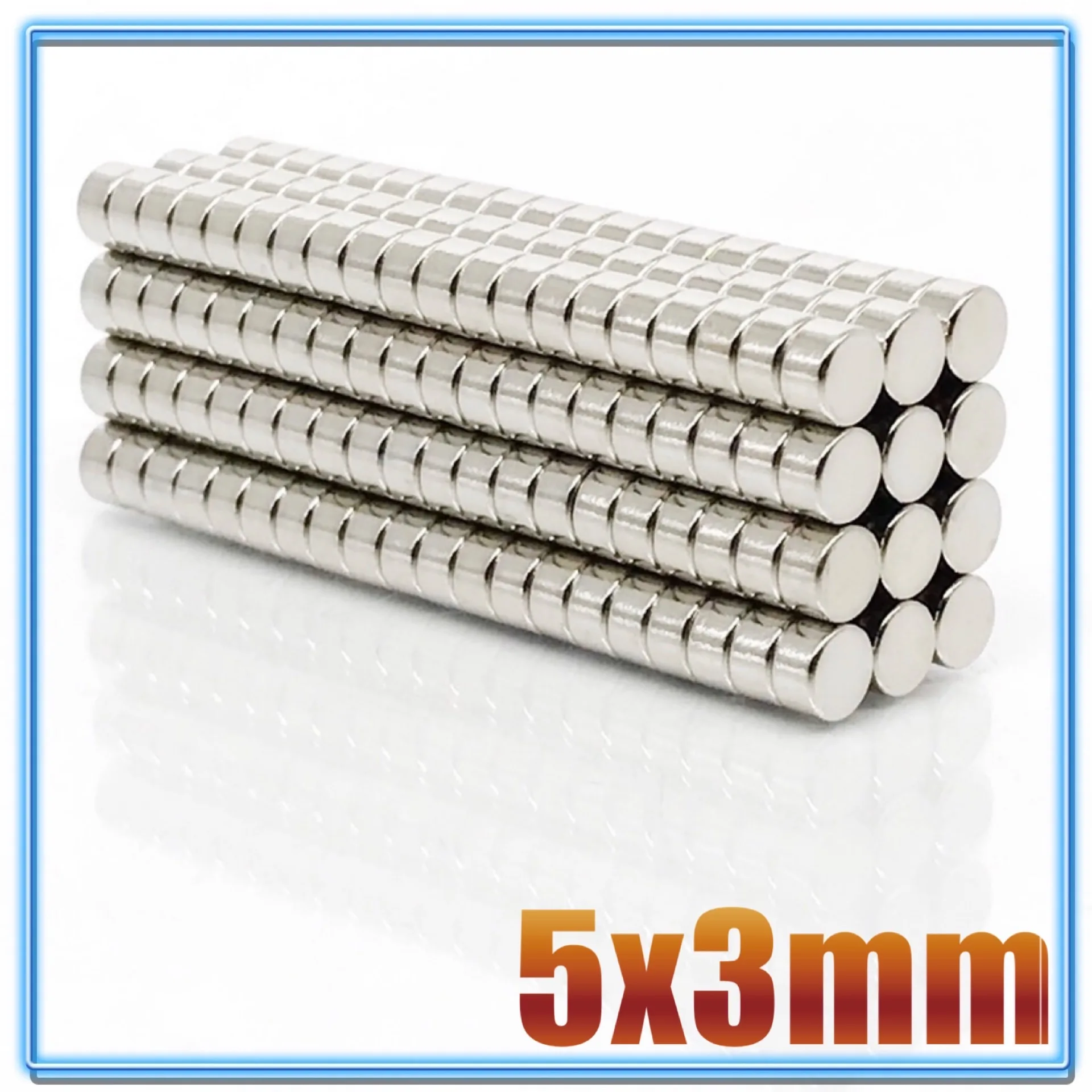 500Pcs Mini Small N35 kerek mágnes 5x1 5x1.5 5x2 5x3 5x4 5x5 mm Neodímium mágnes állandó NdFeB szuper erős erős mágnesek - 4