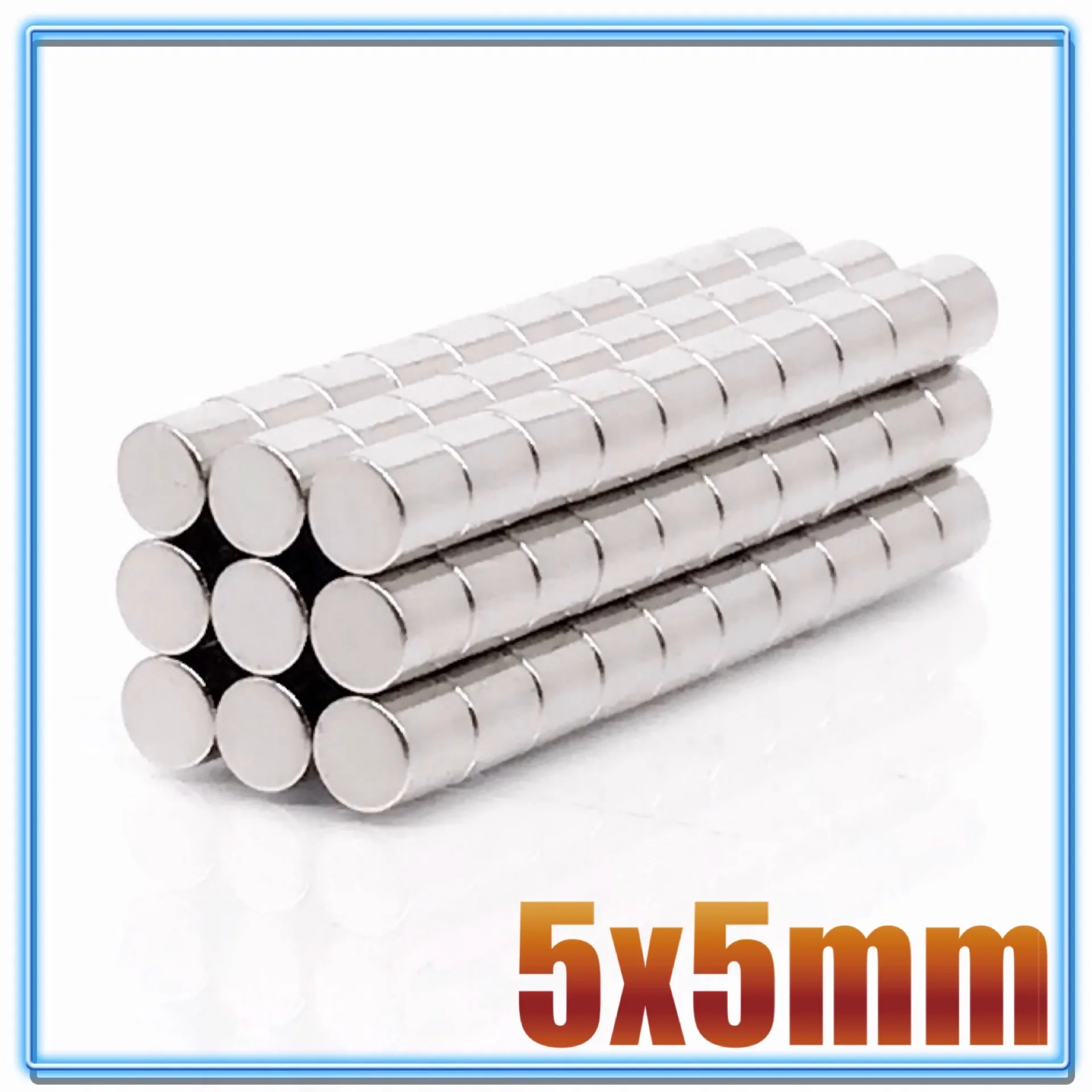 500Pcs Mini Small N35 kerek mágnes 5x1 5x1.5 5x2 5x3 5x4 5x5 mm Neodímium mágnes állandó NdFeB szuper erős erős mágnesek - 5