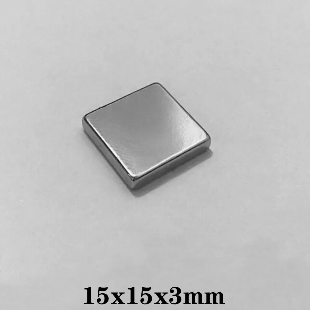 5DBS 15x15x3 erős lemez ritkaföldfém mágneses 15x15x3mm blokk téglalap alakú neodímium mágnesek 15 * 15 * 3 mm mágnes - 0