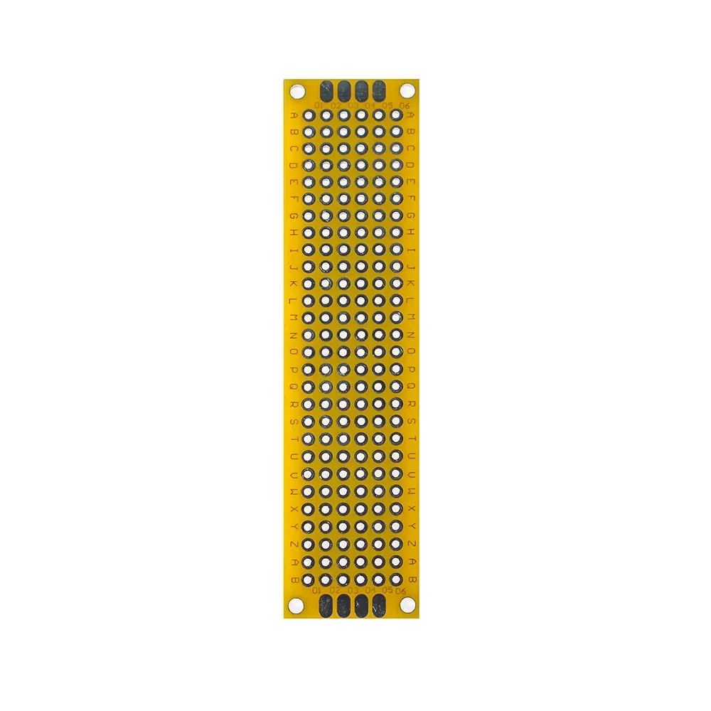 5PCS NYÁK kártya Sárga kétoldalas tábla 2 * 8CM PCB DIY Univerzális áramköri lapok - 1